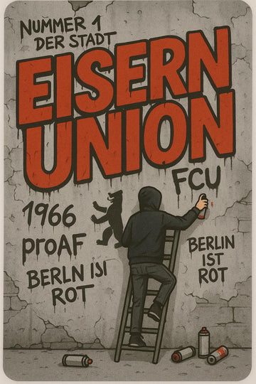 1. FC Union Berlin Sticker _ EISERN UNION Sprayer _ Ladder