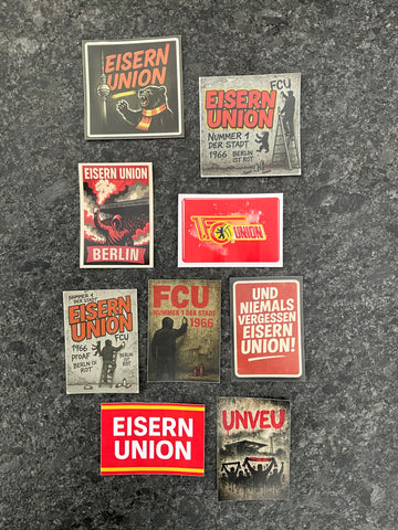 9er Set _ 1. FC Union Berlin Aufkleber/Sticker