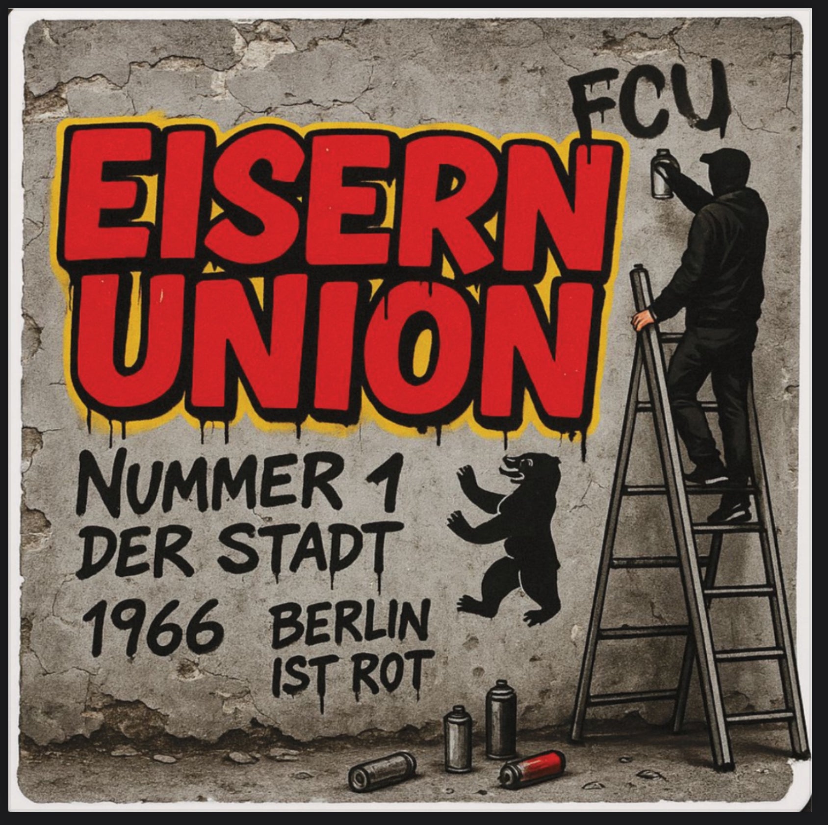 Set of 3 _ 1. FC Union Berlin stickers