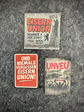3er Set _ 1. FC Union Berlin Aufkleber/Sticker